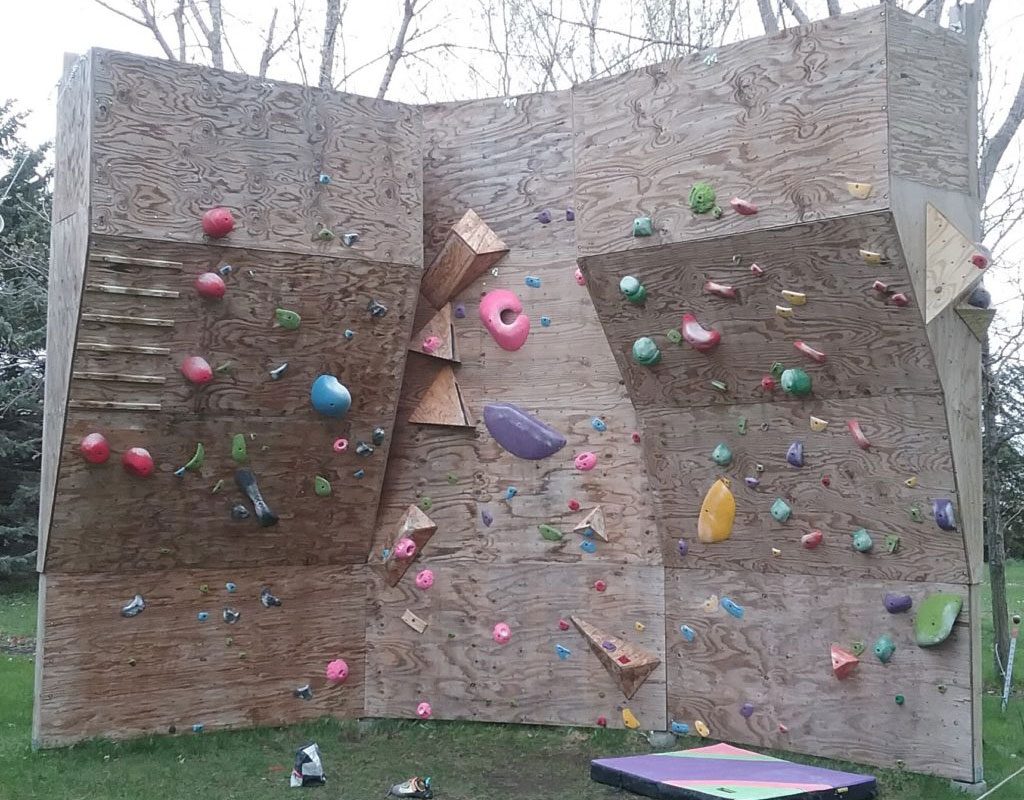 image of home climbing wall
