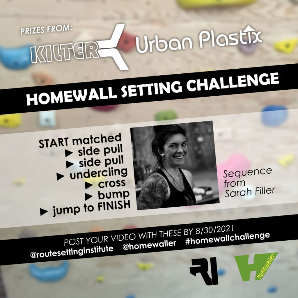 Homewall Setting Challenge from Sarah Filler